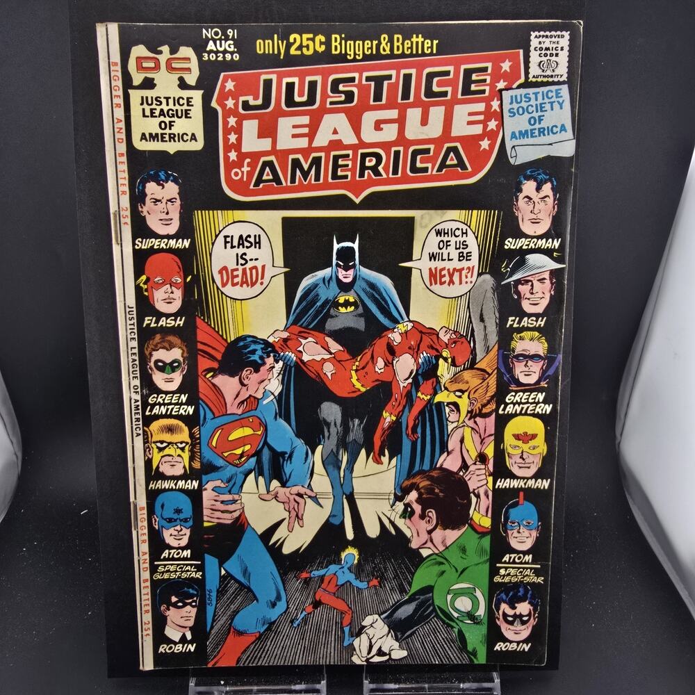 Justice League of America #91 (1971) VG/FN 5.0 - FN 6.0 Neal Adams Cover DC